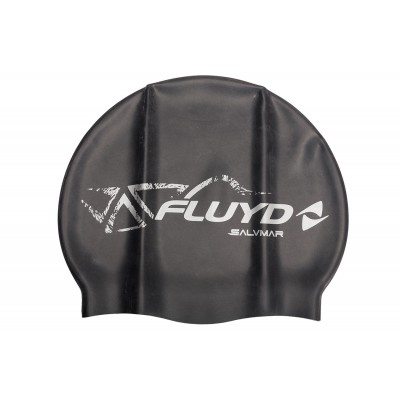 Шапочка для плавания силиконовая FLUYD SILICONE черная