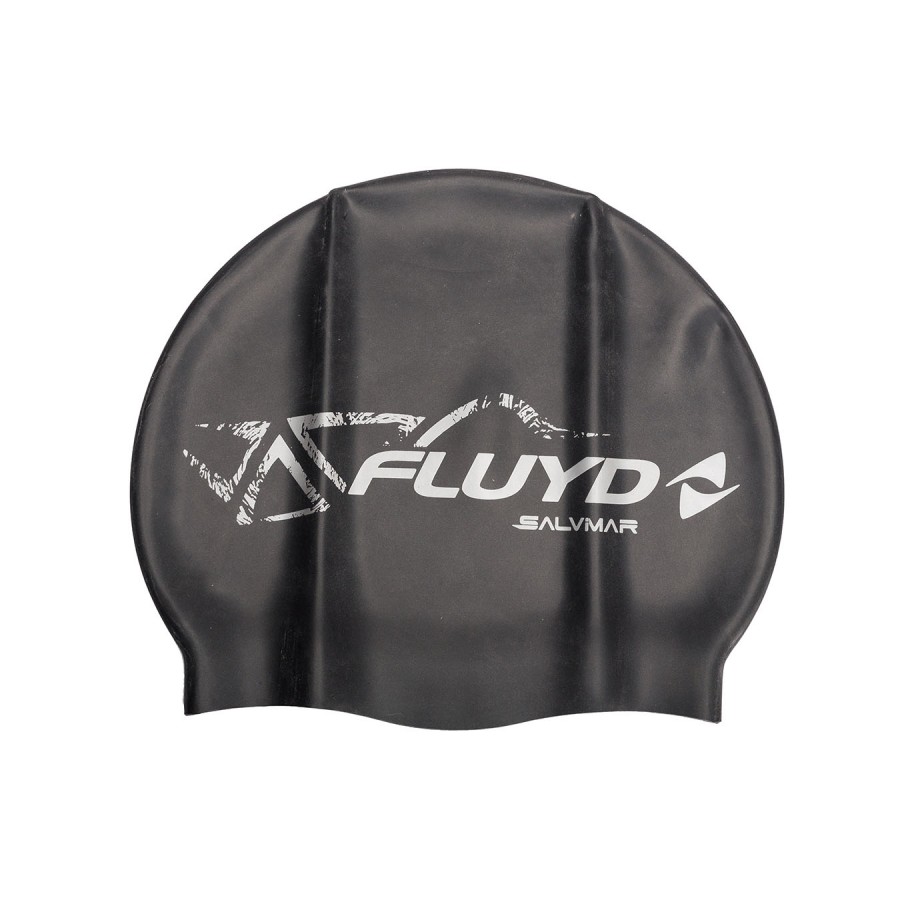 Шапочка для плавания силиконовая FLUYD SILICONE черная
