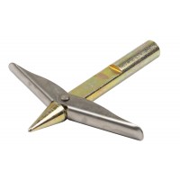 Наконечник Lazio из оцинкованной стали с 2-мя короткими флажками Наконечник Lazio из оцинкованной стали с 2-мя короткими флажками