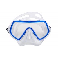 Маска ДЕТСКАЯ (5-12 лет) Salvimar MARTY голубая рамка