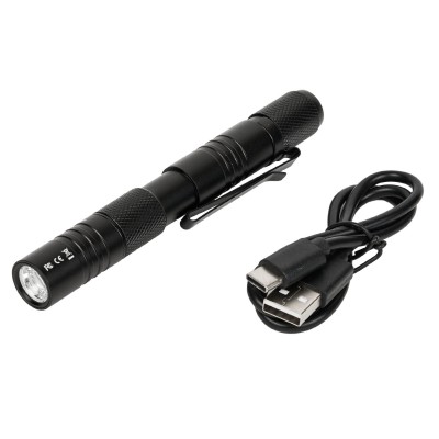 Фонарь-ручка SKYWOODS PENLIGHT FIX P4 Short, 350 люмен, фокусировка луча, Type-C