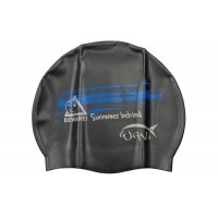 Шапочка для плавания силиконовая WAVI черная