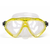 Маска Salvimar FRANCY PRO, прозрачный силикон/желтая рамка Маска Salvimar FRANCY PRO, прозрачный силикон/желтая рамка