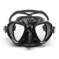 Маска Salvimar TRINITY с креплением для камеры, черн./черн.