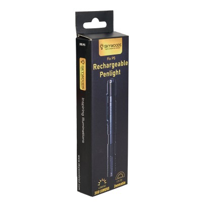 Фонарь-ручка SKYWOODS PENLIGHT FIX P5 Long, 360 люмен, фокусировка луча, Type-C