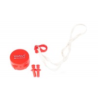 Набор беруши + зажим для носа детский FLUYD, красный