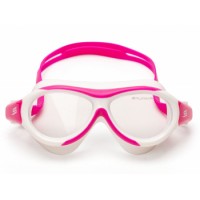 Очки для плавания подростковые FRIPP белый силикон/красная рамка (10-16 лет)