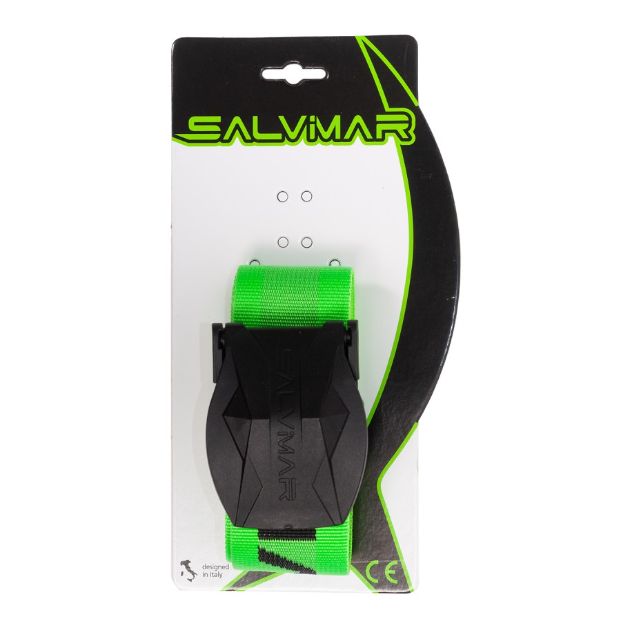 Нейлоновый грузовой ремень SALVIMAR с пряжкой из пластика, Зеленый