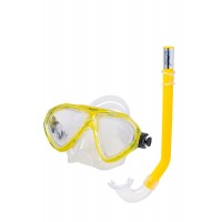 Набор детский Wavi маска FRANCY и трубка TORNADO цвет желтый