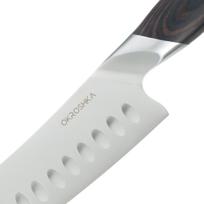 Нож сантоку OKROSHKA ТРЮФЕЛЬ, лезвие 17,8 см Нож сантоку OKROSHKA ТРЮФЕЛЬ, лезвие 17,8 см