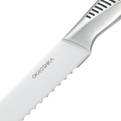 Нож хлебный OKROSHKA ВАСАБИ, лезвие 19,9 см Нож хлебный OKROSHKA ВАСАБИ, лезвие 19,9 см