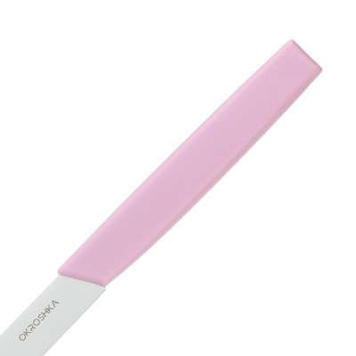 Нож для фруктов и овощей OKROSHKA САЛАТ, лезвие 10 см, розовая ручка