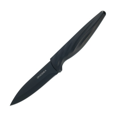 Нож для овощей OKROSHKA КРУТОН, черное лезвие, 8,8 см Нож для овощей OKROSHKA КРУТОН, черное лезвие, 8,8 см