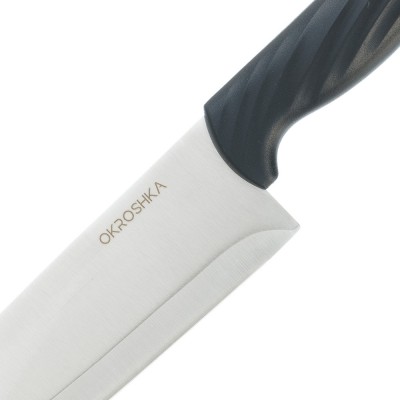 Нож сантоку OKROSHKA КРУТОН, лезвие 18,7 см Нож сантоку OKROSHKA КРУТОН, лезвие 18,7 см