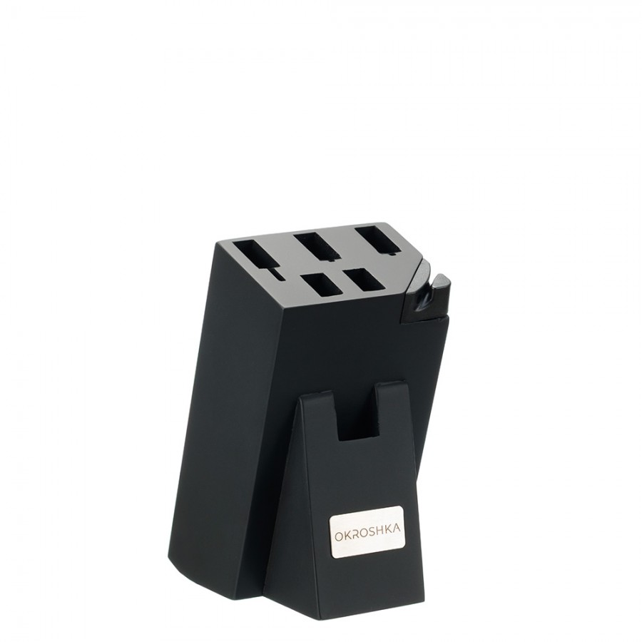 Набор кухонных ножей OKROSHKA ТАРТАР в подставке, 5 ножей, ножницы Набор кухонных ножей OKROSHKA ТАРТАР в подставке, 5 ножей, ножницы