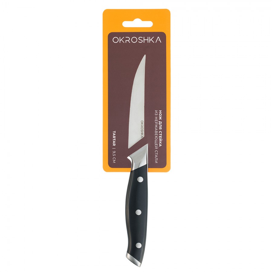 Нож для стейка OKROSHKA ТАРТАР, лезвие 9,5 см Нож для стейка OKROSHKA ТАРТАР, лезвие 9,5 см