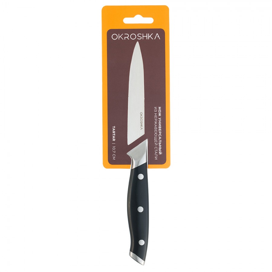 Нож универсальный OKROSHKA ТАРТАР, лезвие 10,7 см Нож универсальный OKROSHKA ТАРТАР, лезвие 10,7 см